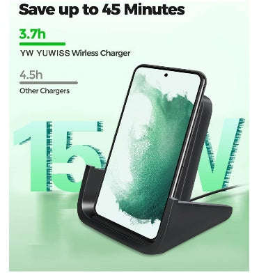 YUWISS 15W WIRELESS DESKTOP CHARGING STAND