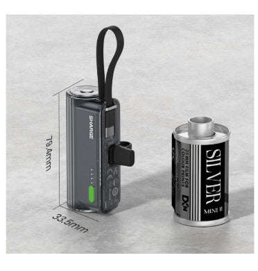 SHARGE FLOW MINI 2 5000MAH PORTABLE CHARGER BLACK