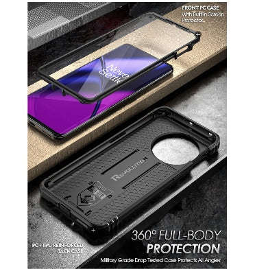 ONEPLUS 11 PREMIUM FULL BODY RUGGED POETIC REVOLUTION CASE WITH BUILT-IN SCREEN PROTECTOR BLACK |...