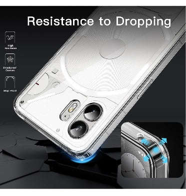 NOTHING PHONE (2) PREMIUM PROTECTIVE SILICONE TPU CASE CLEAR | JETECH