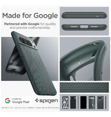 GOOGLE PIXEL 8 PRO PREMIUM SLIM LIQUID AIR CASE ABYSS GREEN | SPIGEN