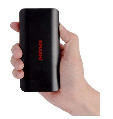 KMASHI 10000mAh DUAL USB PORTABLE POWERBANK CHARGER BLACK/RED