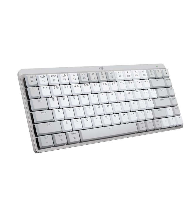 LOGITECH MX MECHANICAL MINI WIRELESS KEYBOARD TACTILE/QUIET MAC EDITION PALE GRAY
