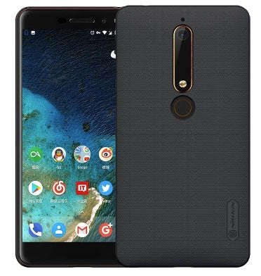 NOKIA 6.1 (2018) PROTECTIVE CASE BLACK + SCREEN PROTECTOR | NILLKIN