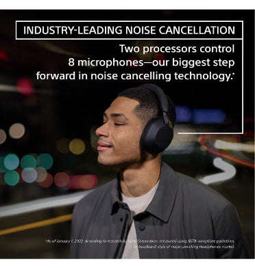 SONY WH1000XM5 NOISE CANCELLING WIRELESS HEADPHONES BLACK