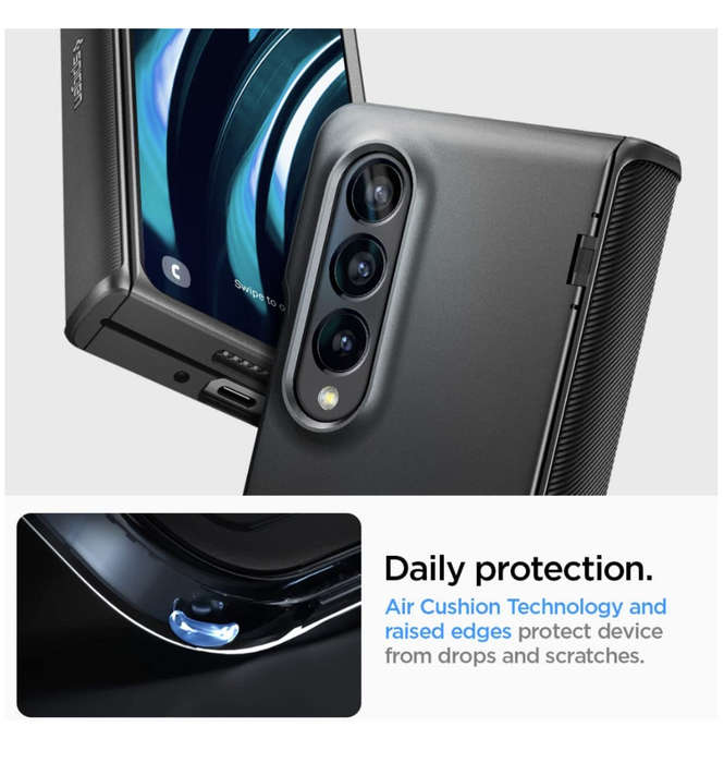 SAMSUNG GALAXY Z FOLD 4 PREMIUM SLIM ARMOR PRO CASE BLACK | SPIGEN