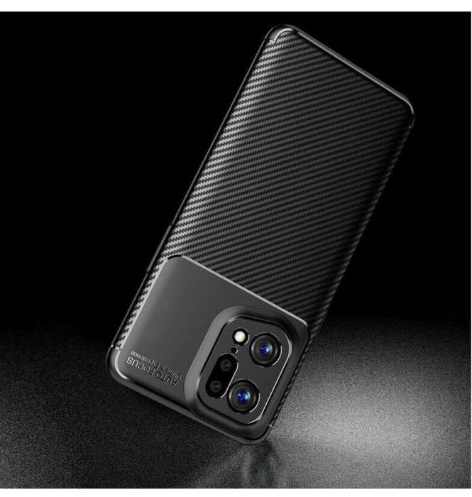 OPPO FIND X5 PRO PREMIUM CARBON FIBRE TEXTURED CASE BLACK | CRUZERLITE