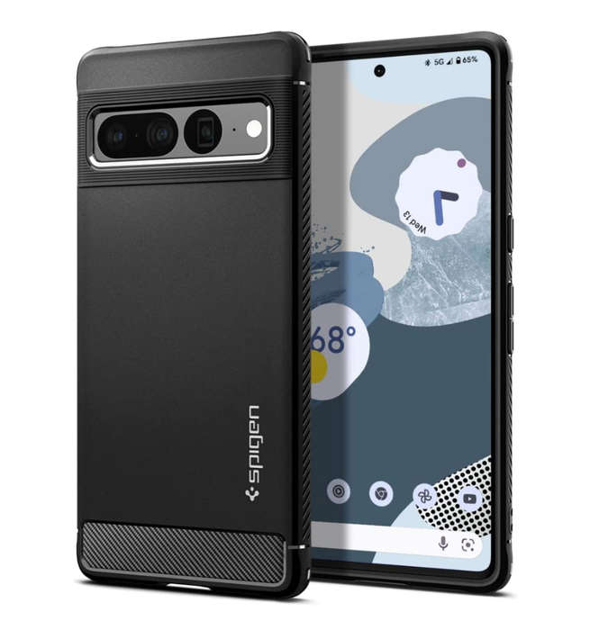 GOOGLE PIXEL 7 PRO PREMIUM RUGGED ARMOR CASE BLACK | SPIGEN