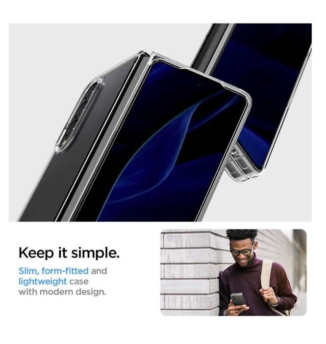 SAMSUNG GALAXY Z FOLD 4 PREMIUM AIRSKIN CASE CRYSTAL CLEAR | SPIGEN