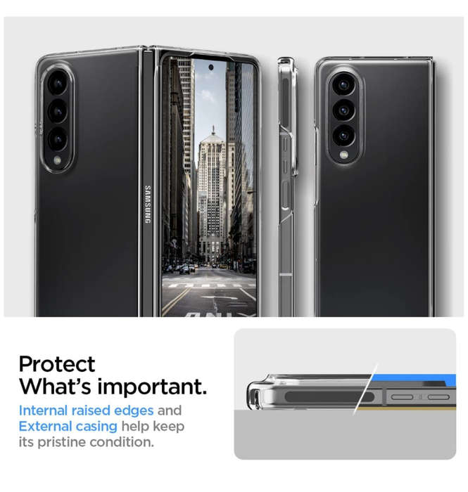 SAMSUNG GALAXY Z FOLD 4 PREMIUM AIRSKIN CASE CRYSTAL CLEAR | SPIGEN