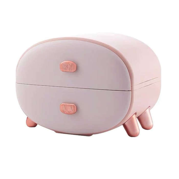 Plastic 2 Drawer Storage Box For Small Items