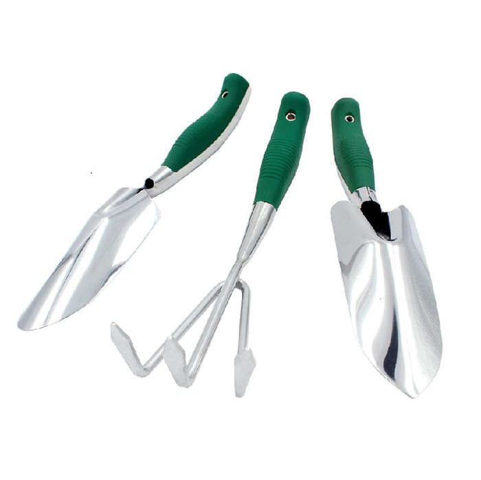 3 Piece Hand Trowel, Transplantation Trowel And Hand Rake Gardening Tools