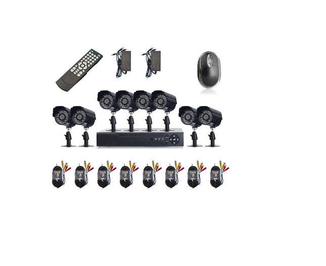 8 Channel CCTV Security Camera System DVR Kit w/ Internet 3G Phone Viewing and HDMI (8ch)