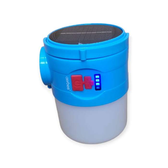 Solar Powered Hanging Camping Light With Torch
