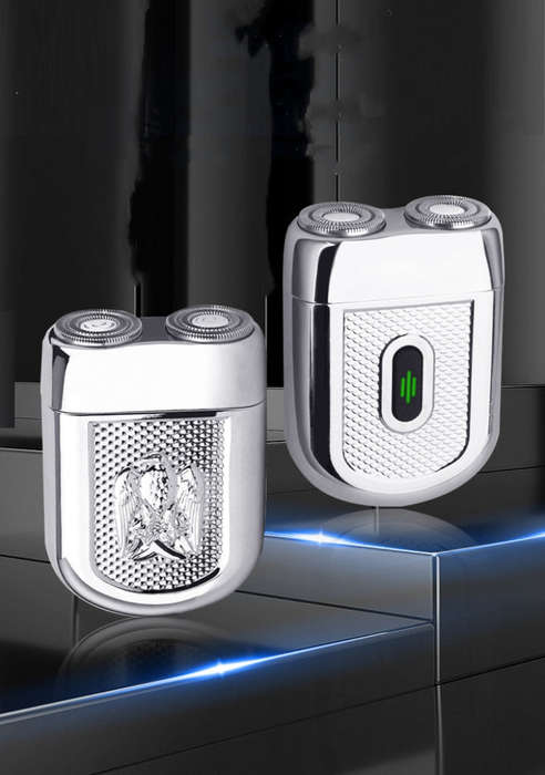 Portable Double-head Rotary Hair Shaver