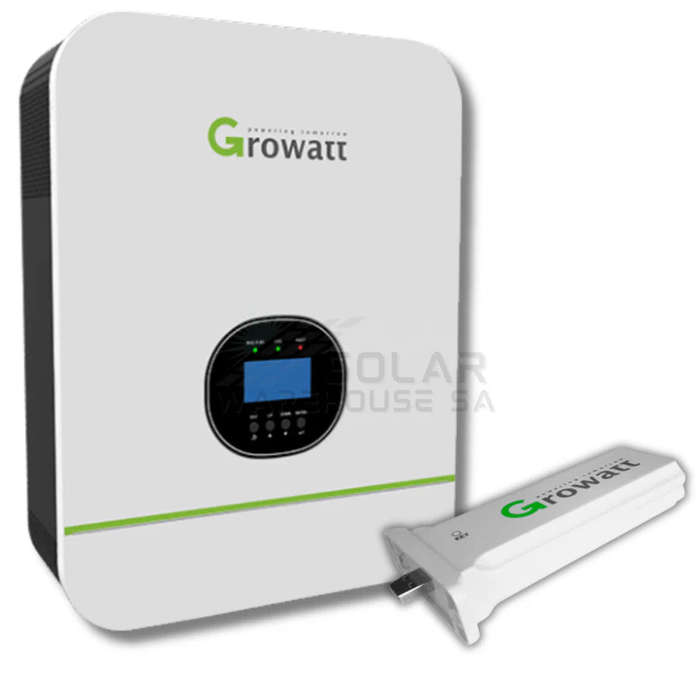 Growatt Hybrid Inverter 24V 3KW Inverter Pure Sine Wave SPF 3000TL HVM-24+ Wifi Dongle