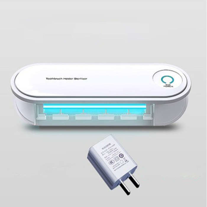 Rechargeable Toothbrush Dryer Sterilizer Bathroom Wall-mounted Toothbrush Holder, with US Plug, R...