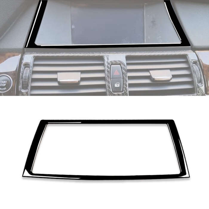 Car Navigation Frame Decorative Sticker for BMW X5 E70 2008-2013 / X6 E71 2009-2014, Left and Rig...