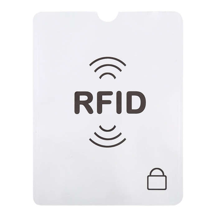 100pcs Aluminum Foil Anti Theft RFID Blocking Sleeve Passport Passbook Protector, Size: 13.5*10.5...