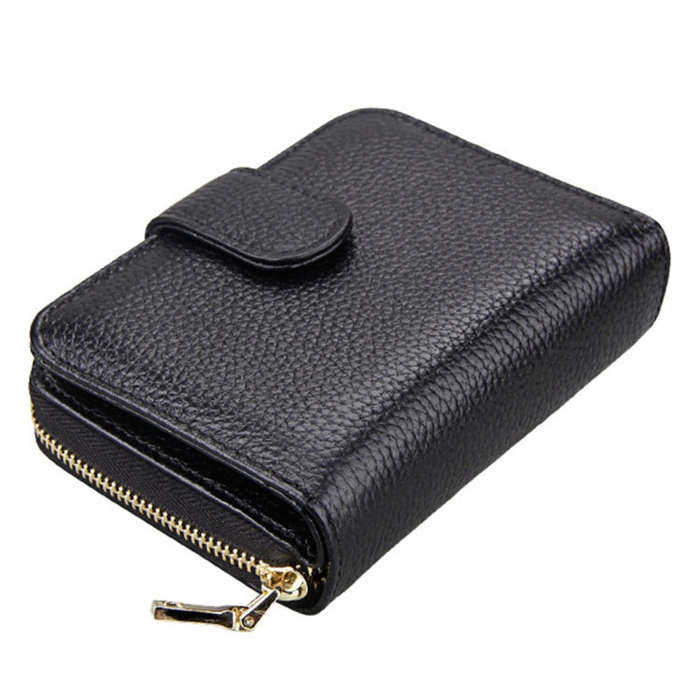 KB132 Female Style Full Grain Cow Leather Multifunctional RFID Wallet/ Card Bag/ Driving License ...