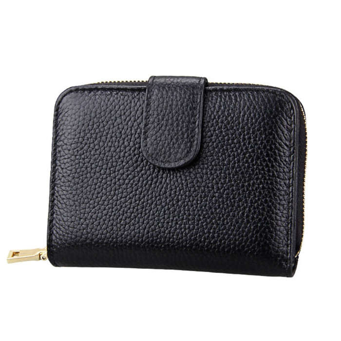 KB132 Female Style Full Grain Cow Leather Multifunctional RFID Wallet/ Card Bag/ Driving License ...