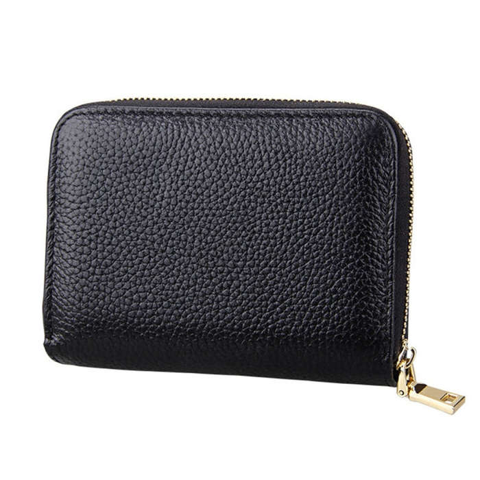 KB132 Female Style Full Grain Cow Leather Multifunctional RFID Wallet/ Card Bag/ Driving License ...