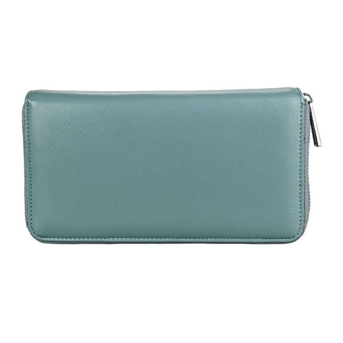 Antimagnetic RFID Large Capacity Long Style Genuine Leather Passport Package / Multifunctional an...
