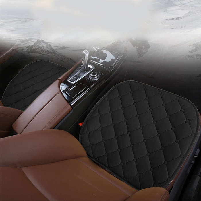 3 PCS / Set Luxurious Warm Car Seat Cover Cushion Universal Front Back Seat Covers Car Non-slip C...