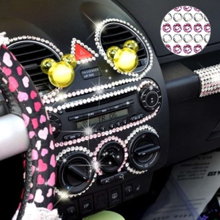 4mm Glitter Crystal Diamond Decoration / Shining Rhinestone Sticker for Car Sticker & Cell Phone ...