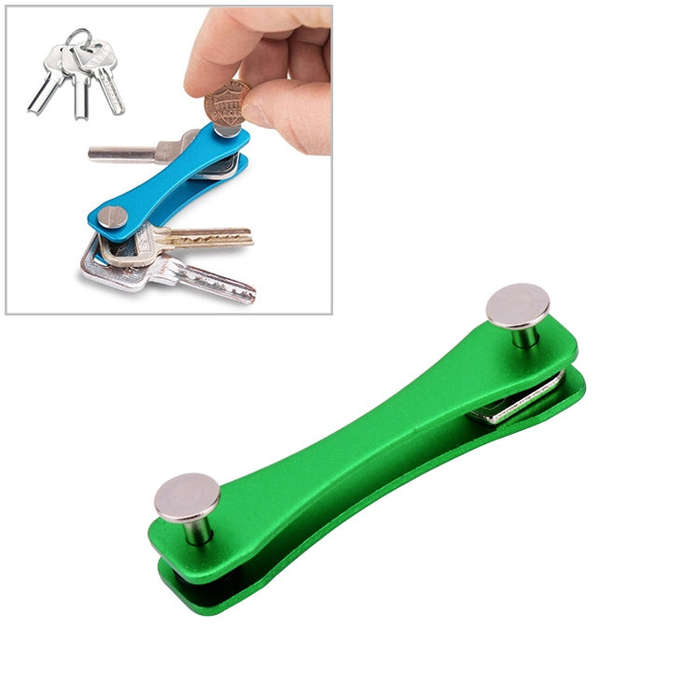 Portable Metal Key Storage Clip, (Black), (Orange), (Pink), (Green), (Grey), (Blue), (Red)