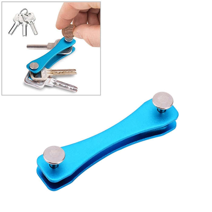 Portable Metal Key Storage Clip, (Black), (Orange), (Pink), (Green), (Grey), (Blue), (Red)