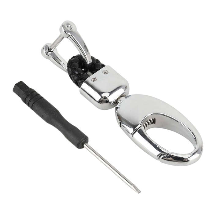 Car Metal Key Holder With Two Rings, Key Holder With Two Rings(Black), Key Holder With Two Rings(...