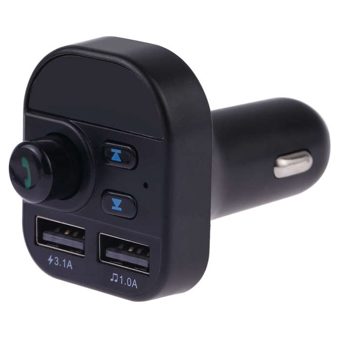 805E Dual USB Charging Bluetooth FM Transmitter MP3 Music Player Car Kit, Support Hands-Free Call...