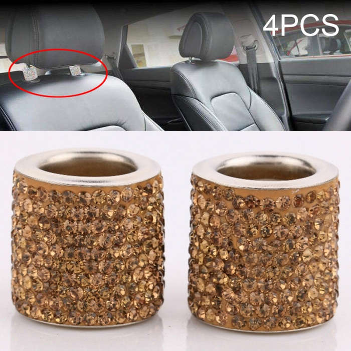 4 PCS Car Crystal Head Pillow Modified Decoration