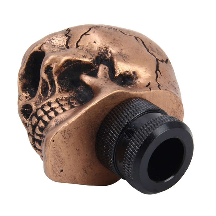 Universal Skull Head Shape Resin ABS Manual or Automatic Gear Shift Knob Fit for All Car, Gear Sh...