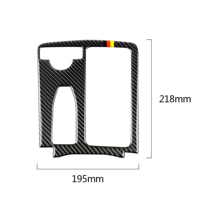 Car German Flag Carbon Fiber Left Drive Gear Position Panel Decorative Sticker for Mercedes-Benz ...