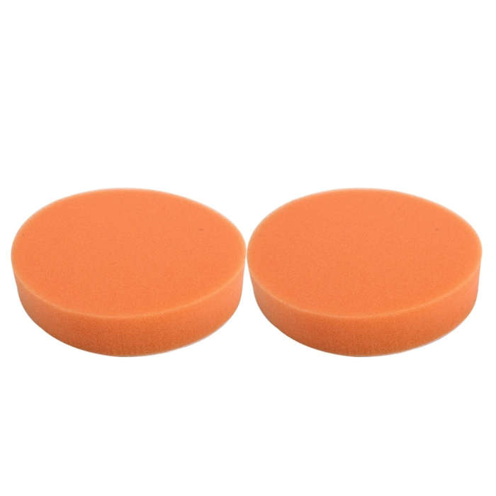 2 PCS Car Wax Sponge Round Shape Sponge High-density Waxing SpongeSize:12.5 x 12.5cm, 12.5 x 1...
