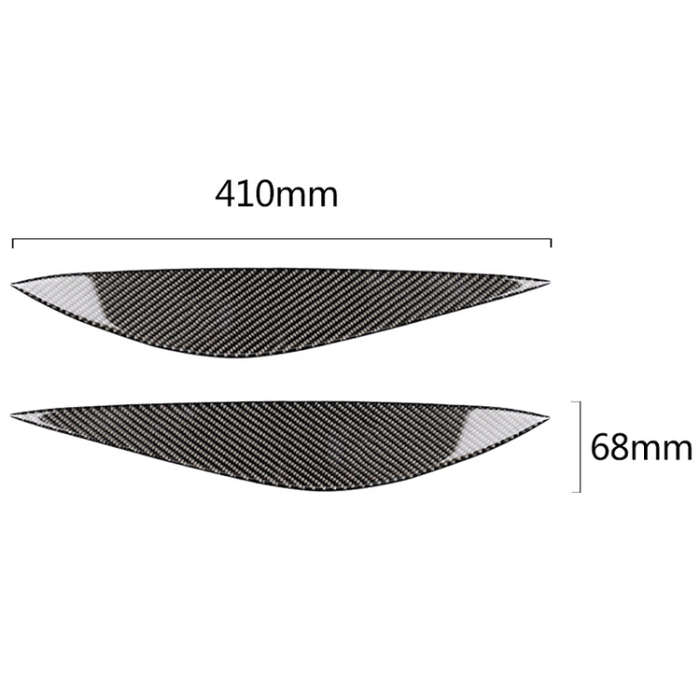 Car Carbon Fiber Light Eyebrow for Mercedes-Benz W204 Pre-Facelift 2008-2011, For Mercedes-Benz W204