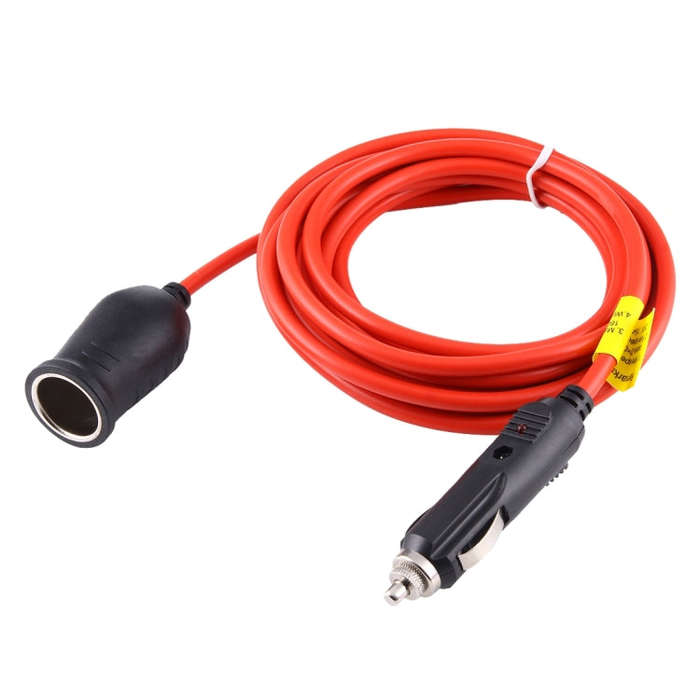 3.6m DC 12V Car Cigarette Lighter Power Plug Socket Extension Cord Cable, 12V Length: 360 cm
