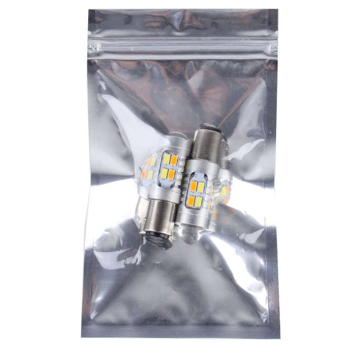 2 PCS 1157 10W 1000 LM 6000K White + Yellow Light Turn Signal Light with 20 SMD-5730-LED Lamps An...