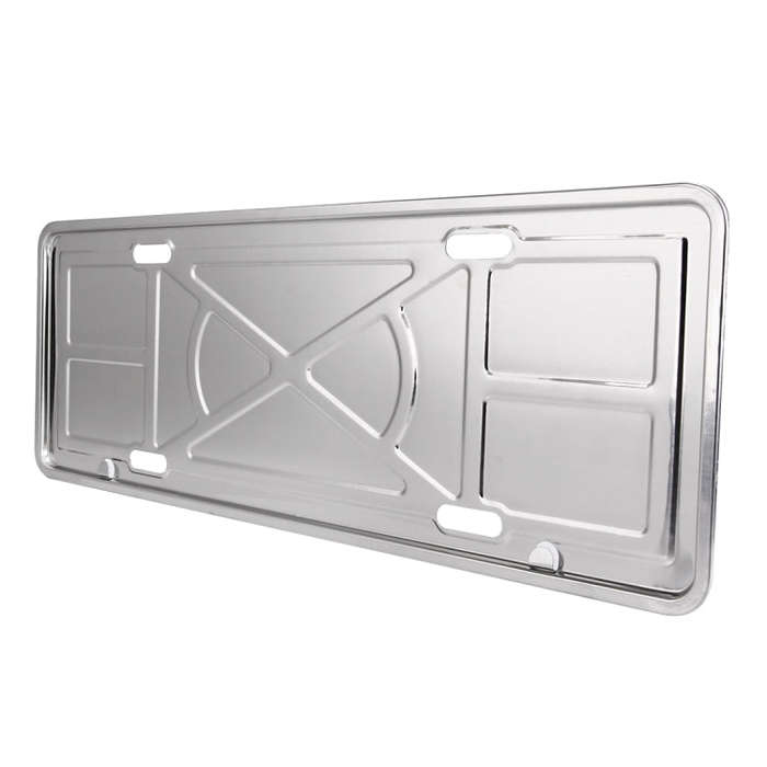 2 PCS Car License Plate Aluminium Alloy Bracket Frame Holder Stand Mount(Silver), Aluminium Alloy...