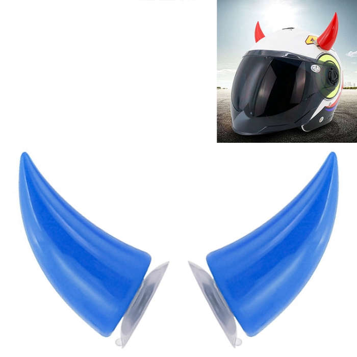 2 PCS Motorcycle Helmet Devil Decoration Motorbike Helmet Suction Cups Horns Decoration Headwear ...