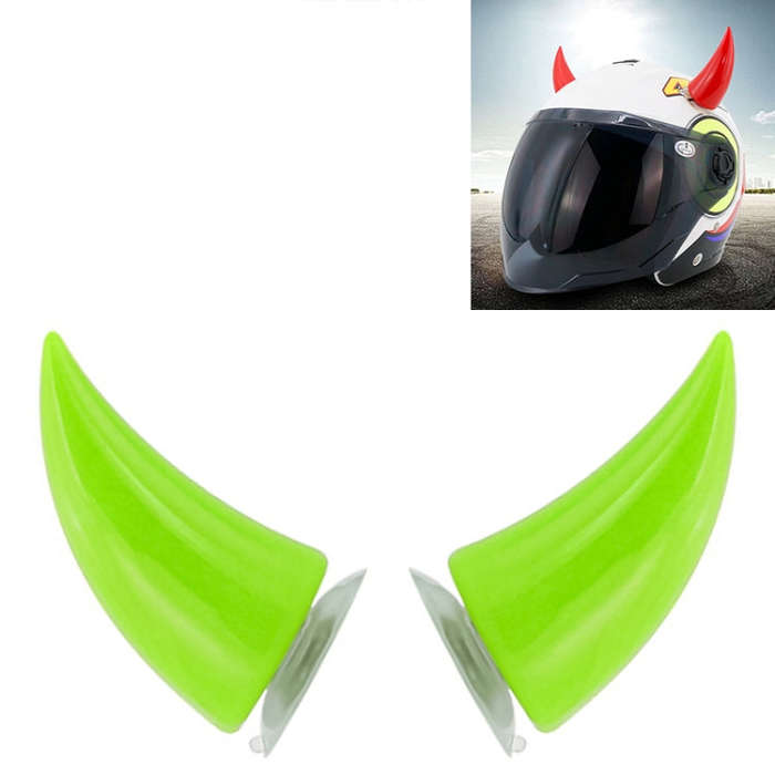 2 PCS Motorcycle Helmet Devil Decoration Motorbike Helmet Suction Cups Horns Decoration Headwear ...
