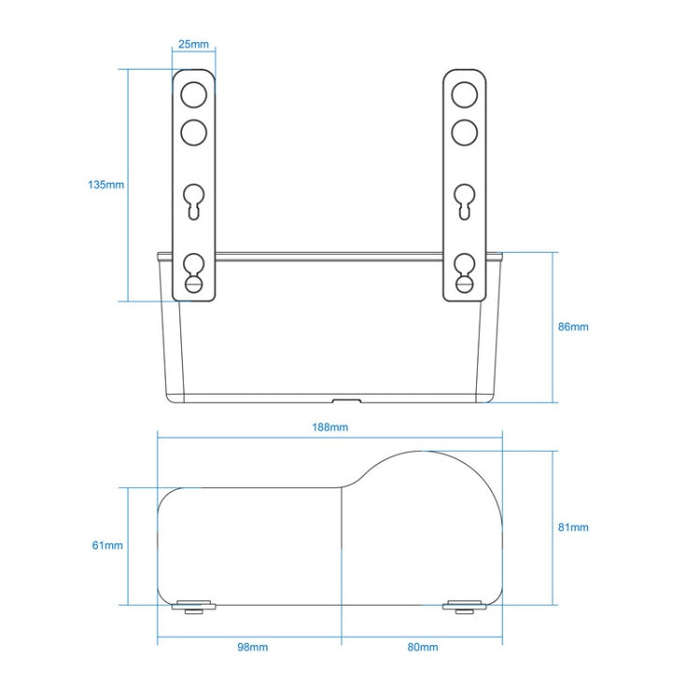 SHUNWEI SD-1510 Multi-functional Car Cup Phone Backseat Holder