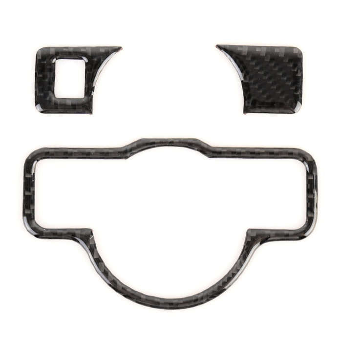3 PCS Car Headlight Switch Panel Carbon Fiber Decorative Sticker for Mercedes-Benz W204 2007-2013...
