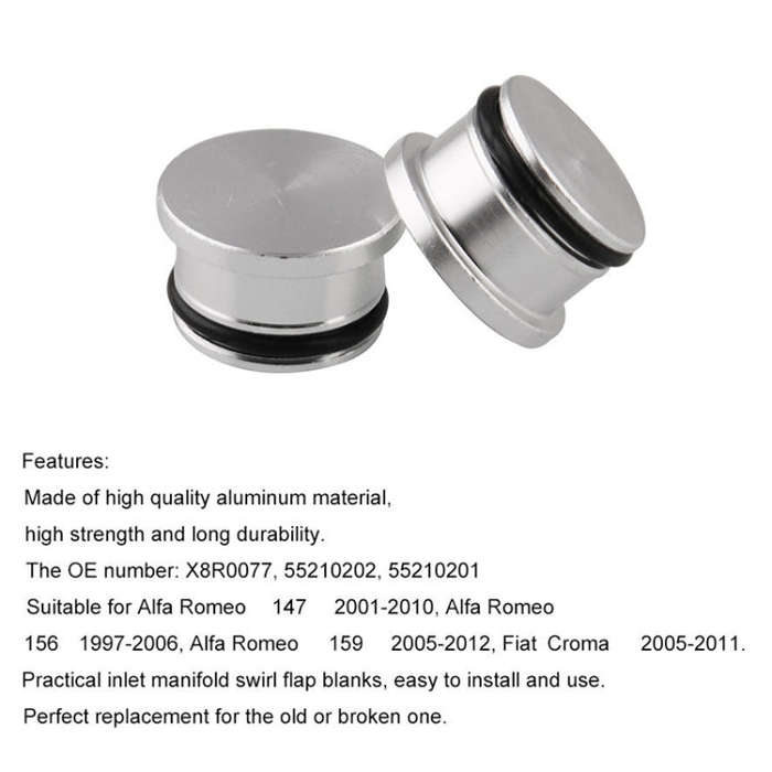 5 PCS Car Modified Inlet Manifold Swirl Flap Blanks Intake Manifold Valve Cylinder Head Screw X8R...
