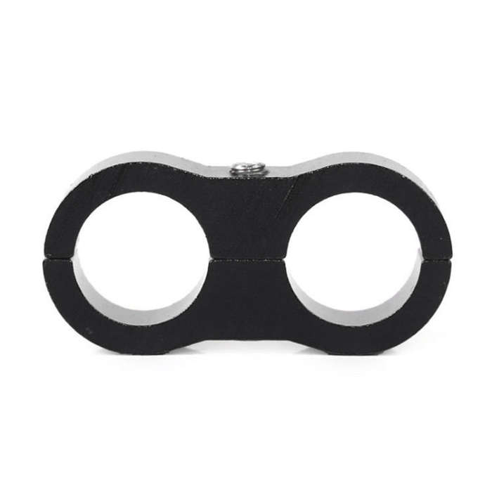 AN4 Automotive 2-hole High Pressure Tubing Fixing Clip Car Tubing Clamp Aluminum Alloy Clip Tubin...
