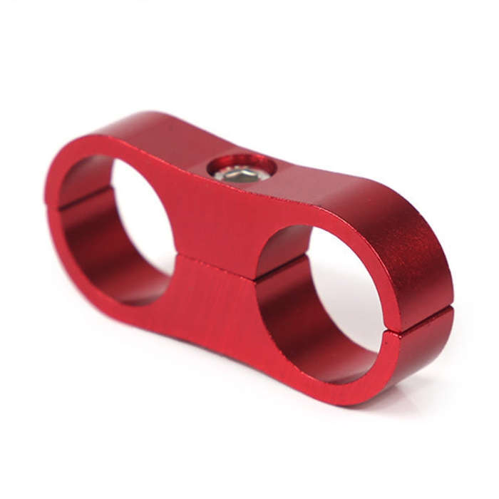 AN10 Automotive 2-hole High Pressure Tubing Fixing Clip Car Tubing Clamp Aluminum Alloy Clip Tubi...
