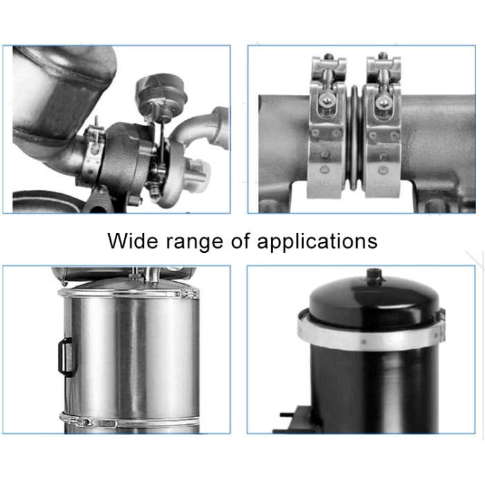 3 inch Car Turbo Exhaust Downpipe V-Band Clamp Stainless Steel 304 Flange Clamp, 3 inch V-Band Clamp