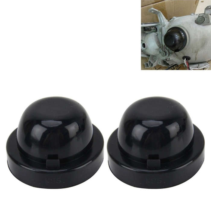 2 PCS K95 Universal Car LED Headlight HID Xenon Lamp Silicone Dust Cover Seal Caps Car Dust Cover...